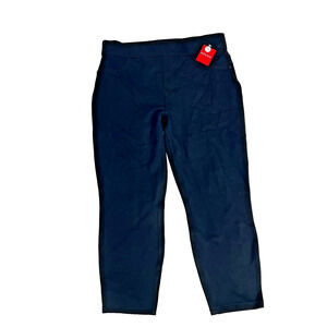 Spanx Pants Women Extra Large Black Ankle Skinny Pull On Cropped Career